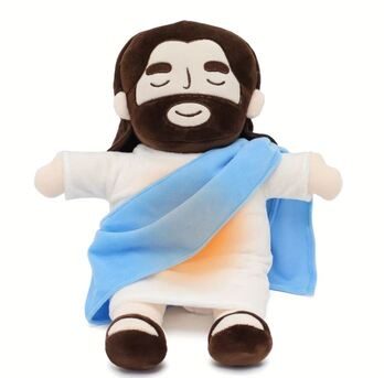 Peluche de Jesús que respira y emite sonidos