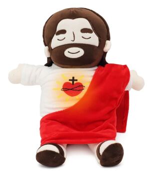 Peluche de Jesús que respira y emite sonidos