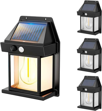 2 x Solar Wall Lamp™ Farol solar inteligente con sensor de movimiento