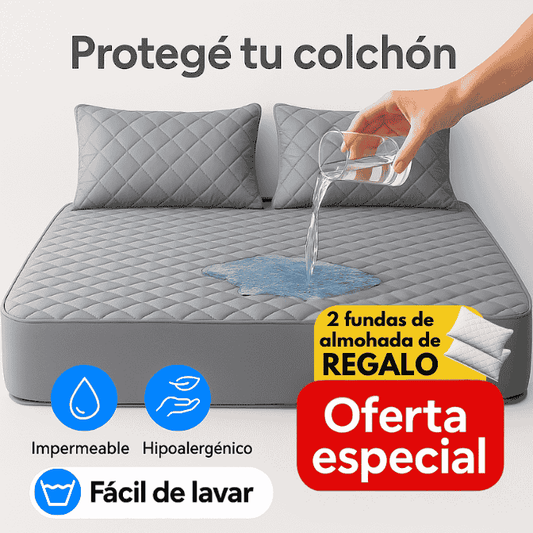 HydroLock™ | Funda impermeable protectora de colchón + 2 fundas de almohada de regalo