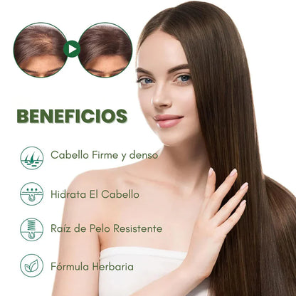 Ouhoe™ Elixir Capilar: Recupera tu Cabello y detiene la caída, fórmula herbal con ginseng + jengibre