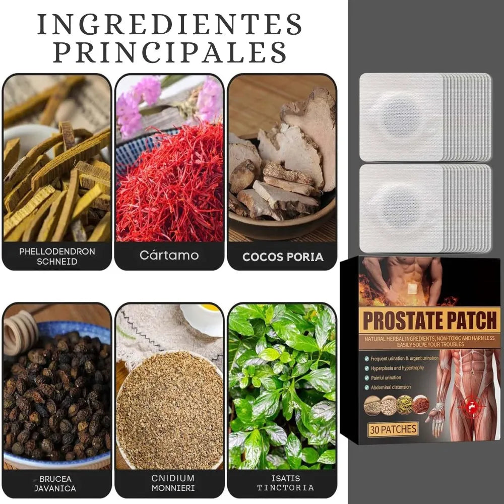 Parches naturales para la próstata Prostate Patch™ (30 parches por caja)