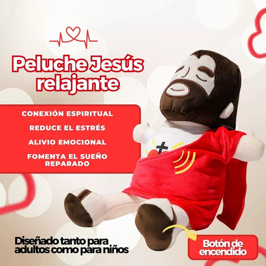 Peluche de Jesús que respira y emite sonidos