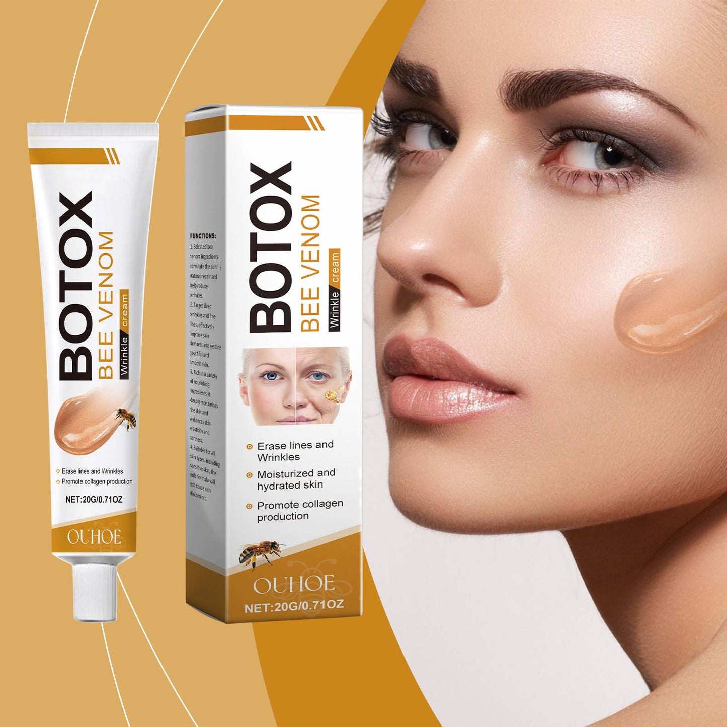 Crema Anti-Arrugas Botox Natural con Veneno de Abeja 🐝✨ – Ouhoe™