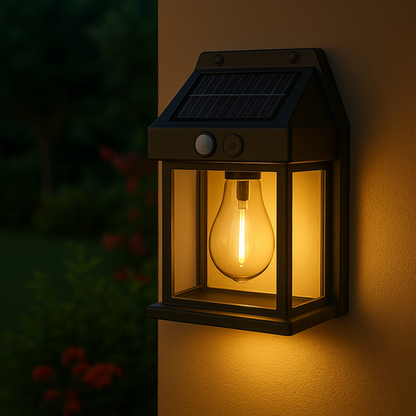 2 x Solar Wall Lamp™ Farol solar inteligente con sensor de movimiento